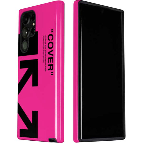 Black and Pink Arrows Galaxy S22 Ultra Pro Case