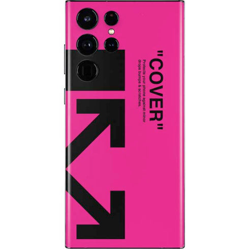 Black and Pink Arrows Galaxy S22 Ultra Skin