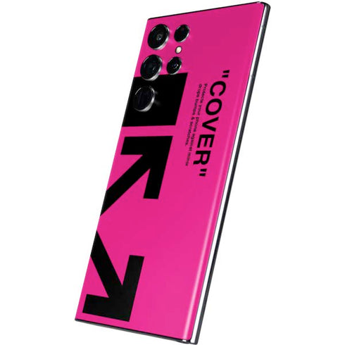 Black and Pink Arrows Galaxy S22 Ultra Skin