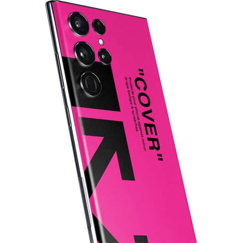 Black and Pink Arrows Galaxy S22 Ultra Skin