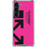 Black and Pink Arrows Galaxy S23 Clear Case