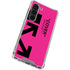 Black and Pink Arrows Galaxy S23 Clear Case
