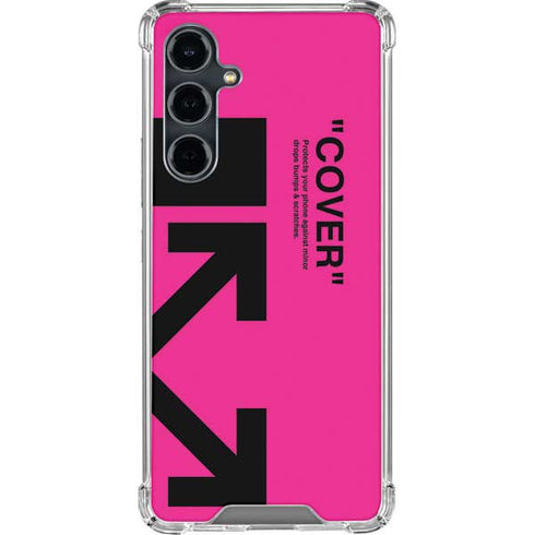 Black and Pink Arrows Galaxy S23 FE Clear Case