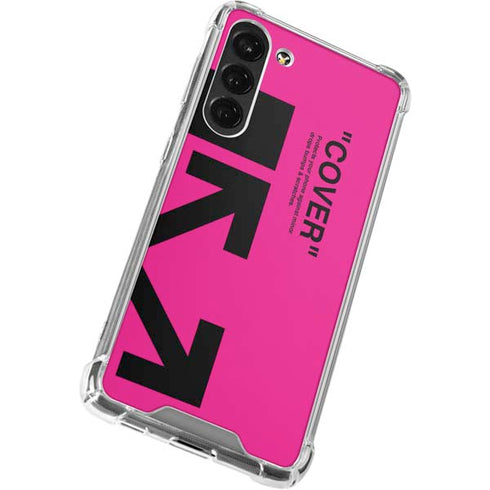 Black and Pink Arrows Galaxy S23 Plus Clear Case