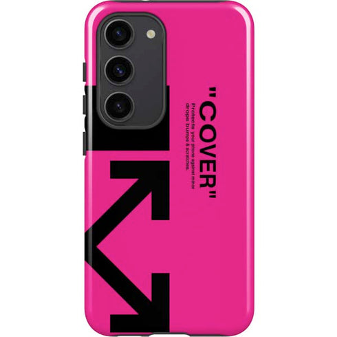 Black and Pink Arrows Galaxy S23 Pro Case