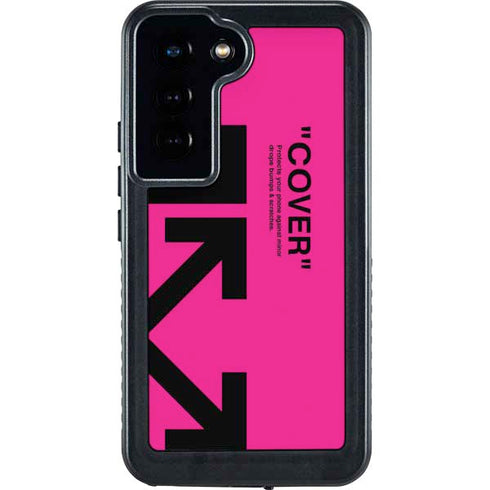 Black and Pink Arrows Galaxy S23 Waterproof Case