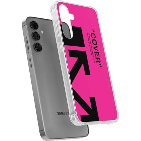 Black and Pink Arrows Galaxy S24 Plus Clear Case