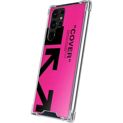 Black and Pink Arrows Galaxy S24 Ultra Clear Case