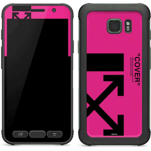 Black and Pink Arrows Galaxy S7 Active Skin
