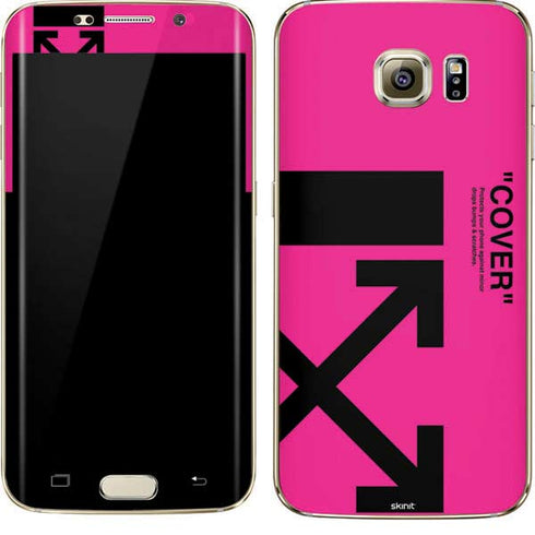 Black and Pink Arrows Galaxy S7 Edge Skin