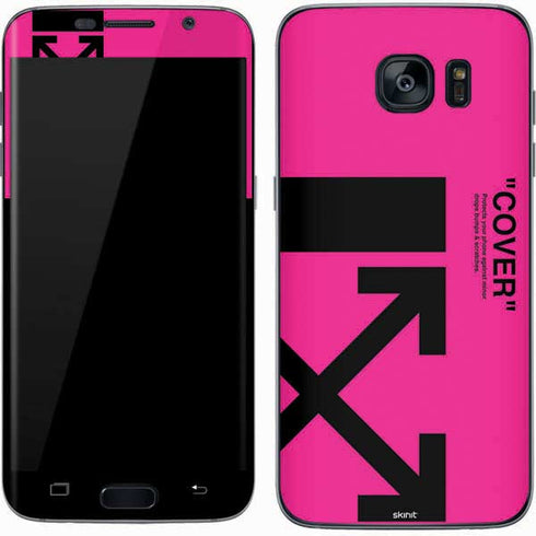 Black and Pink Arrows Galaxy S7 Skin