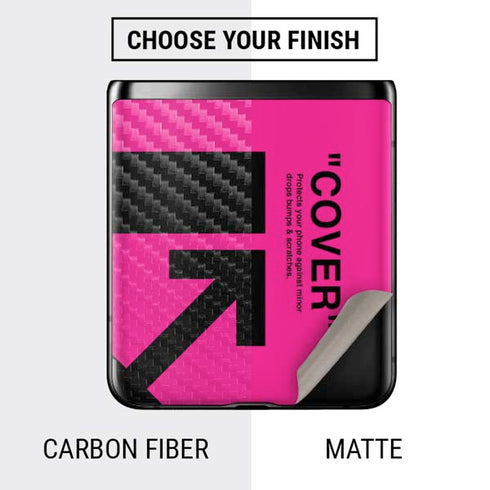 Black and Pink Arrows Galaxy Z Flip Skin