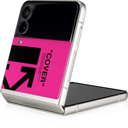 Black and Pink Arrows Galaxy Z Flip3 5G Skin