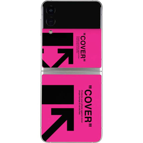 Black and Pink Arrows Galaxy Z Flip4 5G Skin