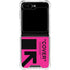 Black and Pink Arrows Galaxy Z Flip5 5G Clear Case
