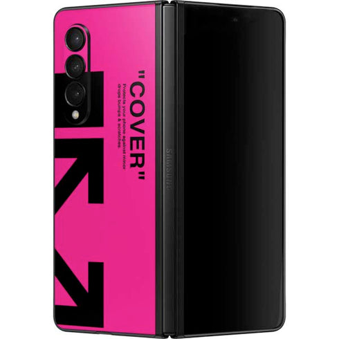 Black and Pink Arrows Galaxy Z Fold3 5G Skin