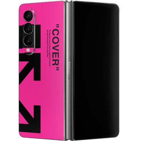 Black and Pink Arrows Galaxy Z Fold4 5G Skin