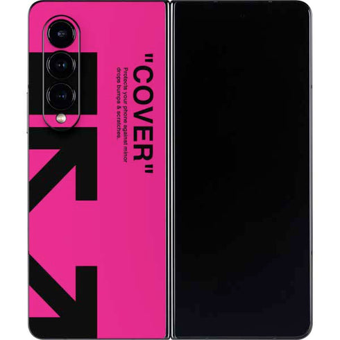 Black and Pink Arrows Galaxy Z Fold4 5G Skin