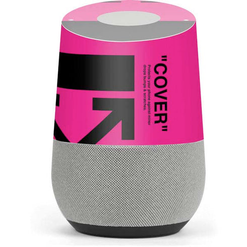 Black and Pink Arrows Google Home Skin
