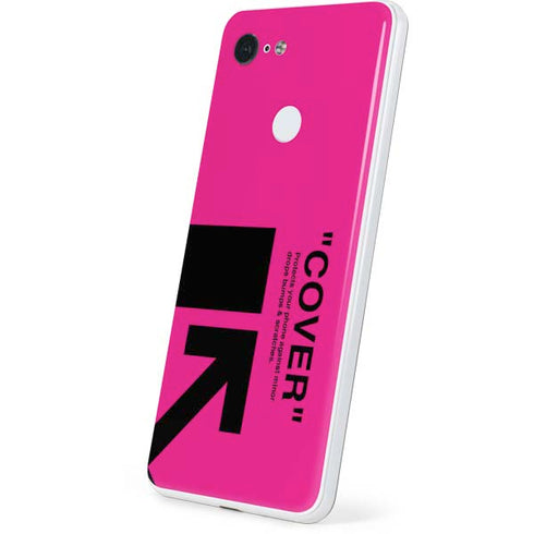 Black and Pink Arrows Google Pixel 3 Skin
