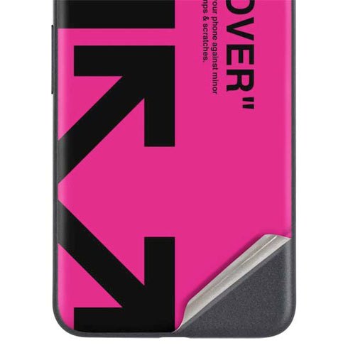 Black and Pink Arrows Google Pixel 5 Skin