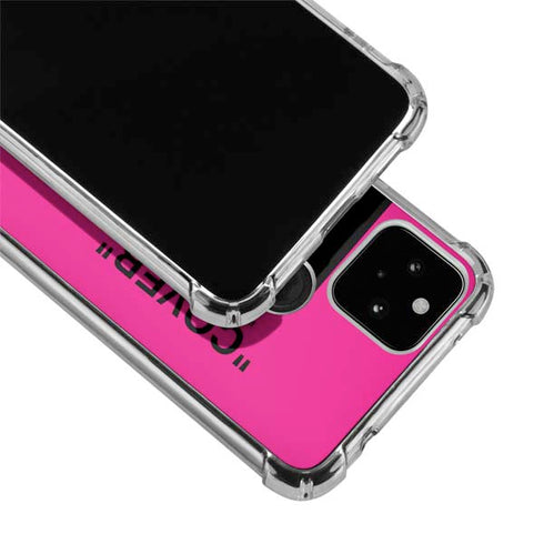 Black and Pink Arrows Google Pixel 5a 5G Clear Case