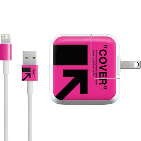 Black and Pink Arrows iPad Charger (10W USB) Skin