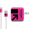 Black and Pink Arrows iPad Charger (10W USB) Skin