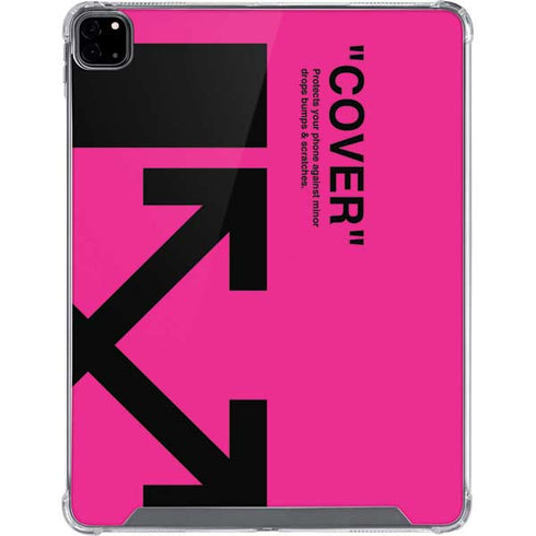 Black and Pink Arrows iPad Pro 12.9in (2020) Clear Case