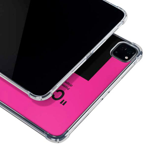 Black and Pink Arrows iPad Pro 12.9in (2020) Clear Case