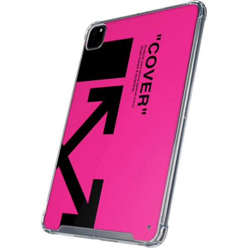 Black and Pink Arrows iPad Pro 12.9in (2020) Clear Case