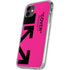Black and Pink Arrows iPhone 11 Clear Case