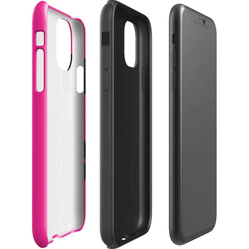 Black and Pink Arrows iPhone 11 Impact Case