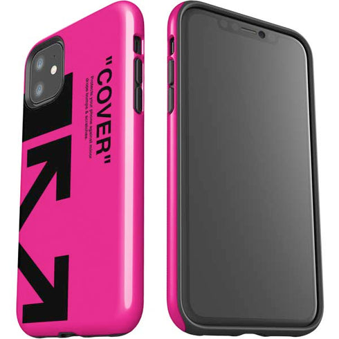 Black and Pink Arrows iPhone 11 Impact Case