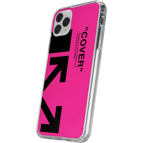 Black and Pink Arrows iPhone 11 Pro Clear Case