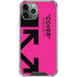 Black and Pink Arrows iPhone 11 Pro Max Clear Case