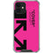 Black and Pink Arrows iPhone 12 Clear Case