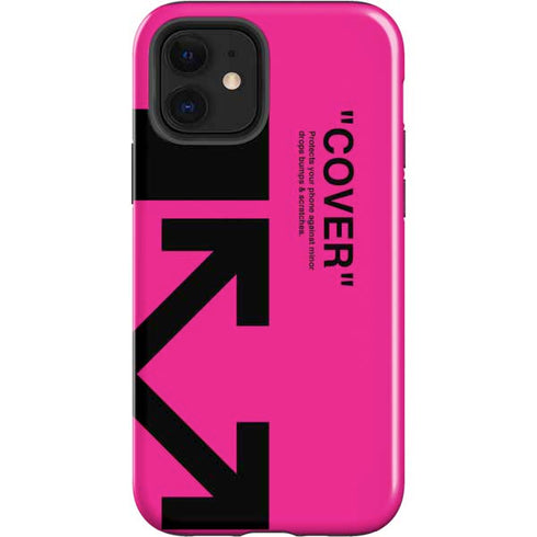 Black and Pink Arrows iPhone 12 Impact Case