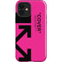 Black and Pink Arrows iPhone 12 Impact Case