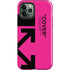 Black and Pink Arrows iPhone 12 Pro Impact Case