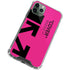 Black and Pink Arrows iPhone 12 Pro Max Clear Case