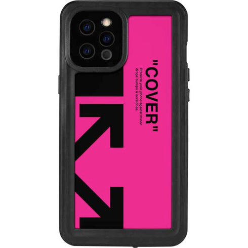 Black and Pink Arrows iPhone 12 Pro Max Waterproof Case