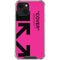Black and Pink Arrows iPhone 13 Clear Case