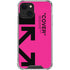 Black and Pink Arrows iPhone 13 Clear Case