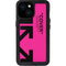 Black and Pink Arrows iPhone 13 Mini Waterproof Case