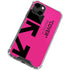 Black and Pink Arrows iPhone 14 Clear Case