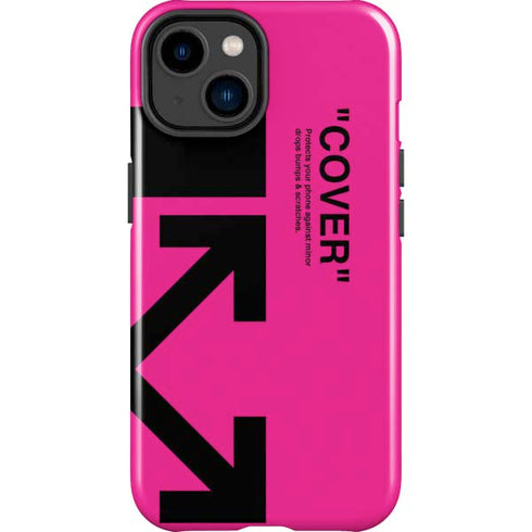 Black and Pink Arrows iPhone 14 Plus Impact Case