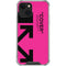 Black and Pink Arrows iPhone 14 Plus Clear Case
