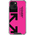 Black and Pink Arrows iPhone 14 Plus Clear Case