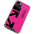 Black and Pink Arrows iPhone 14 Plus Clear Case